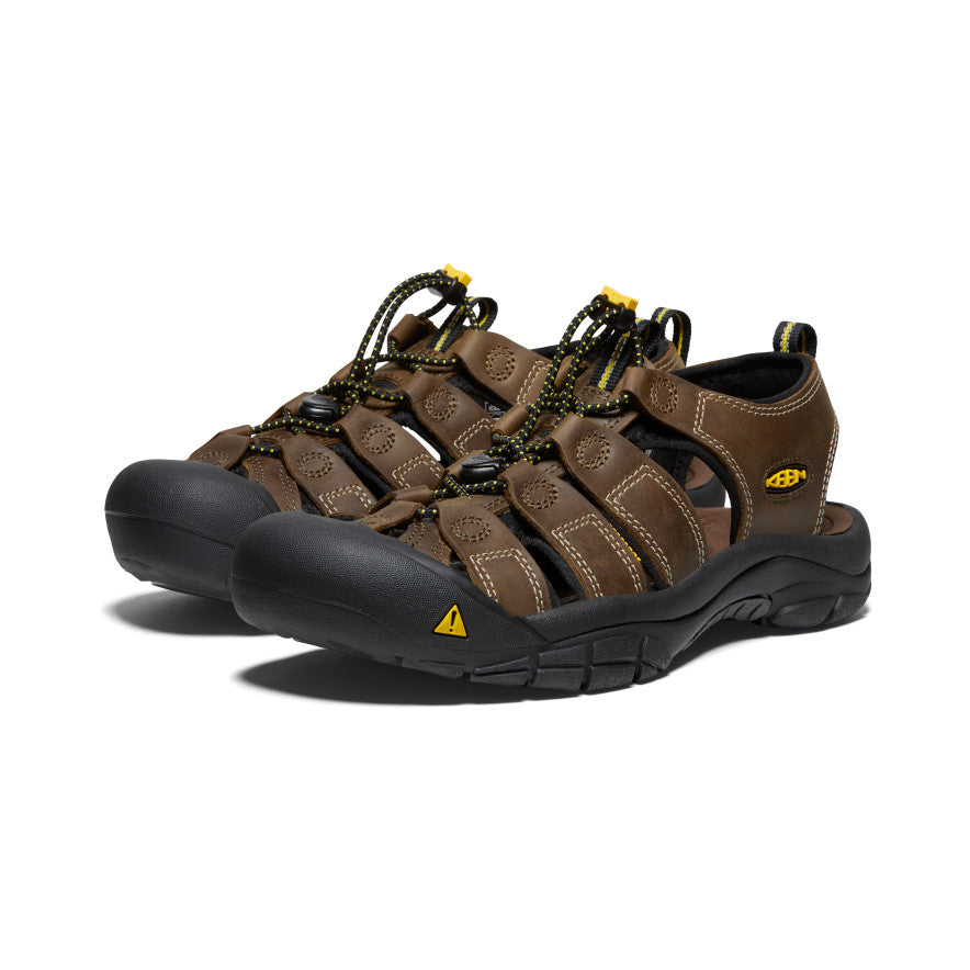 Men's Newport Leather Sandal Wide | Bison - Image 2