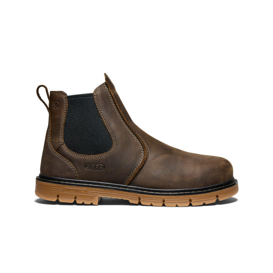 Men's San Jose Chelsea 90?? Heel Boot (Aluminum Toe) | Cascade Brown/Gum