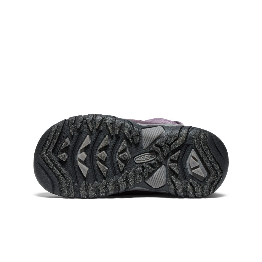 Little Kids' Puffrider Waterproof Winter Boot | Black Plum/Daiquiri Green - Image 6