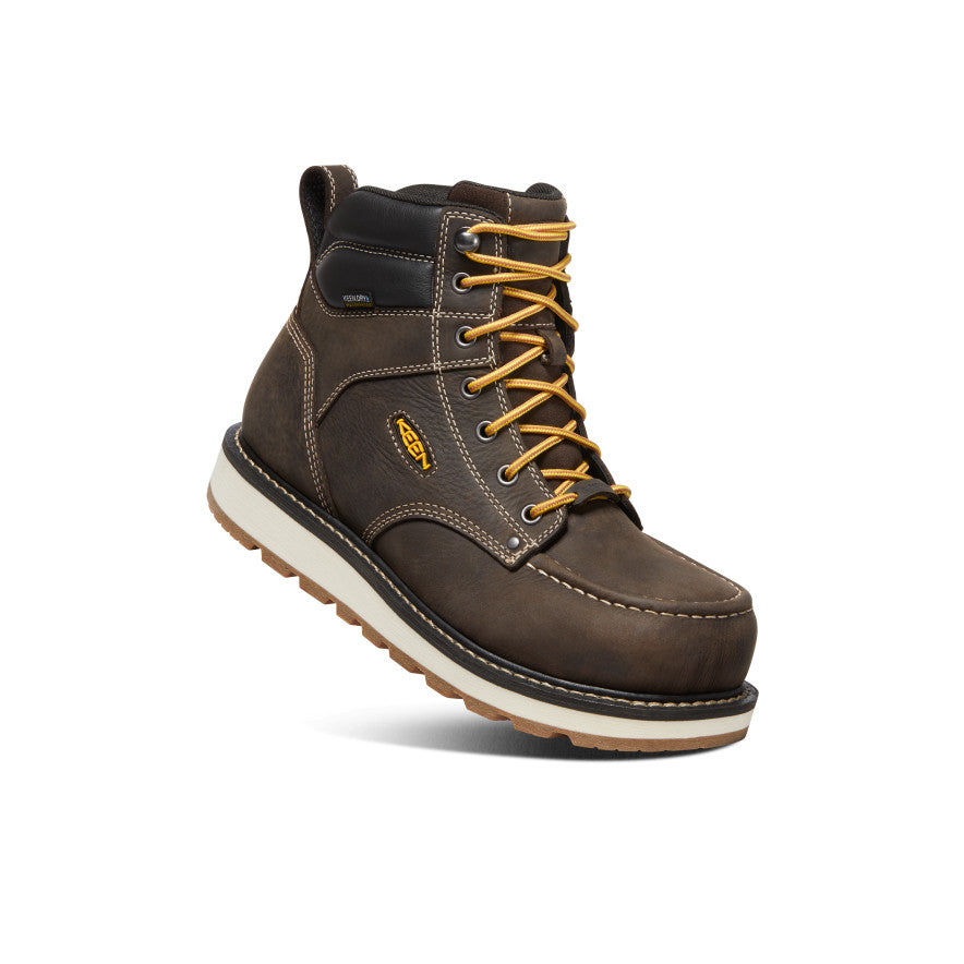 Men's Cincinnati 6 Waterproof Boot (Carbon Toe) | Dark Chocolate/Sandshell - Image 3