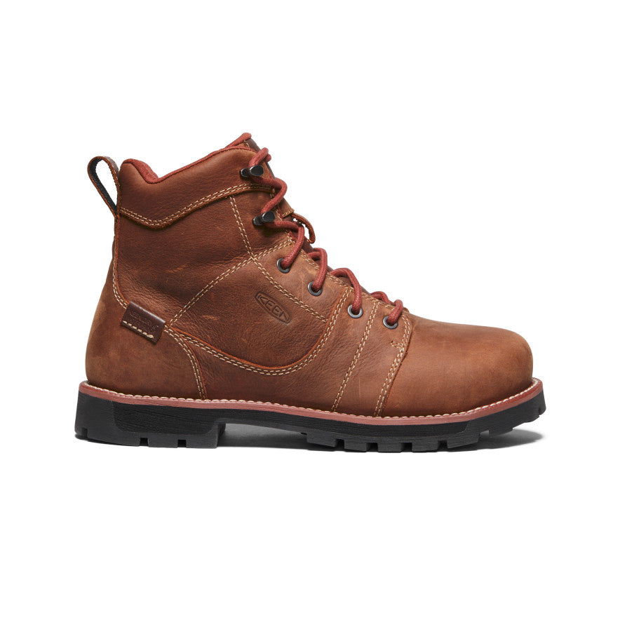 Women's Seattle 6 Waterproof Boot (Aluminum Toe) | Gingerbread/Black
