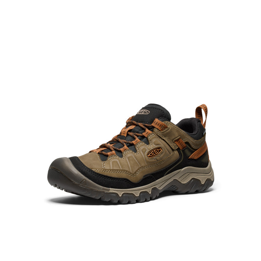Men's Targhee IV Wide Waterproof Hiking Shoe | Sea Turtle/Roasted Pecan - Image 3