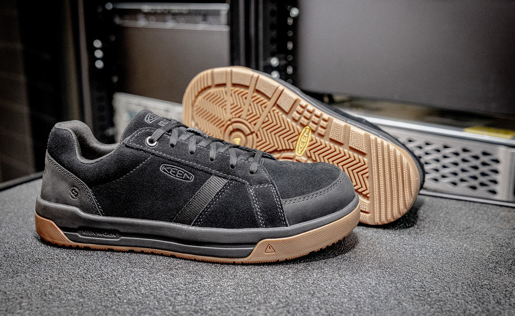 Men's Kenton+ ESD Work Shoe (Carbon Toe) | Black/Gum - Image 7