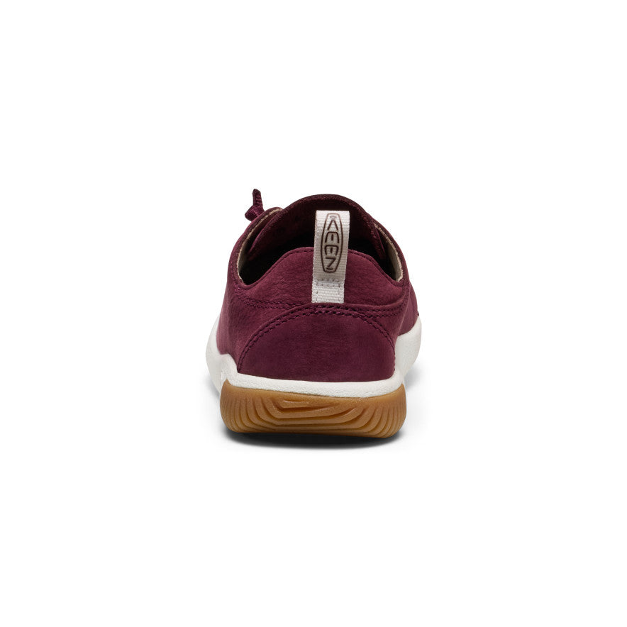 Big Kids' KNX Leather Sneaker | Fig/Star White - Image 5
