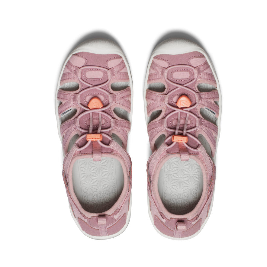 Big Kids' Moxie Sandal | Nostalgia Rose/Papaya Punch - Image 4