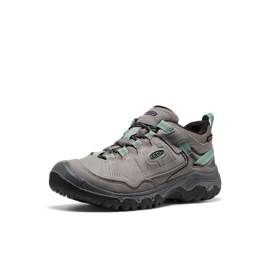 Women's Targhee IV Wide Waterproof Hiking Shoe | Alloy/Granite Green - Image 3